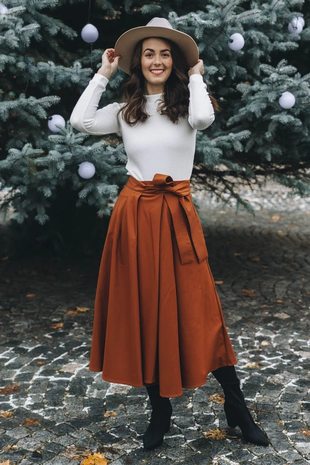 Káťa má na sobě při své výšce 170 cm velikost XS.