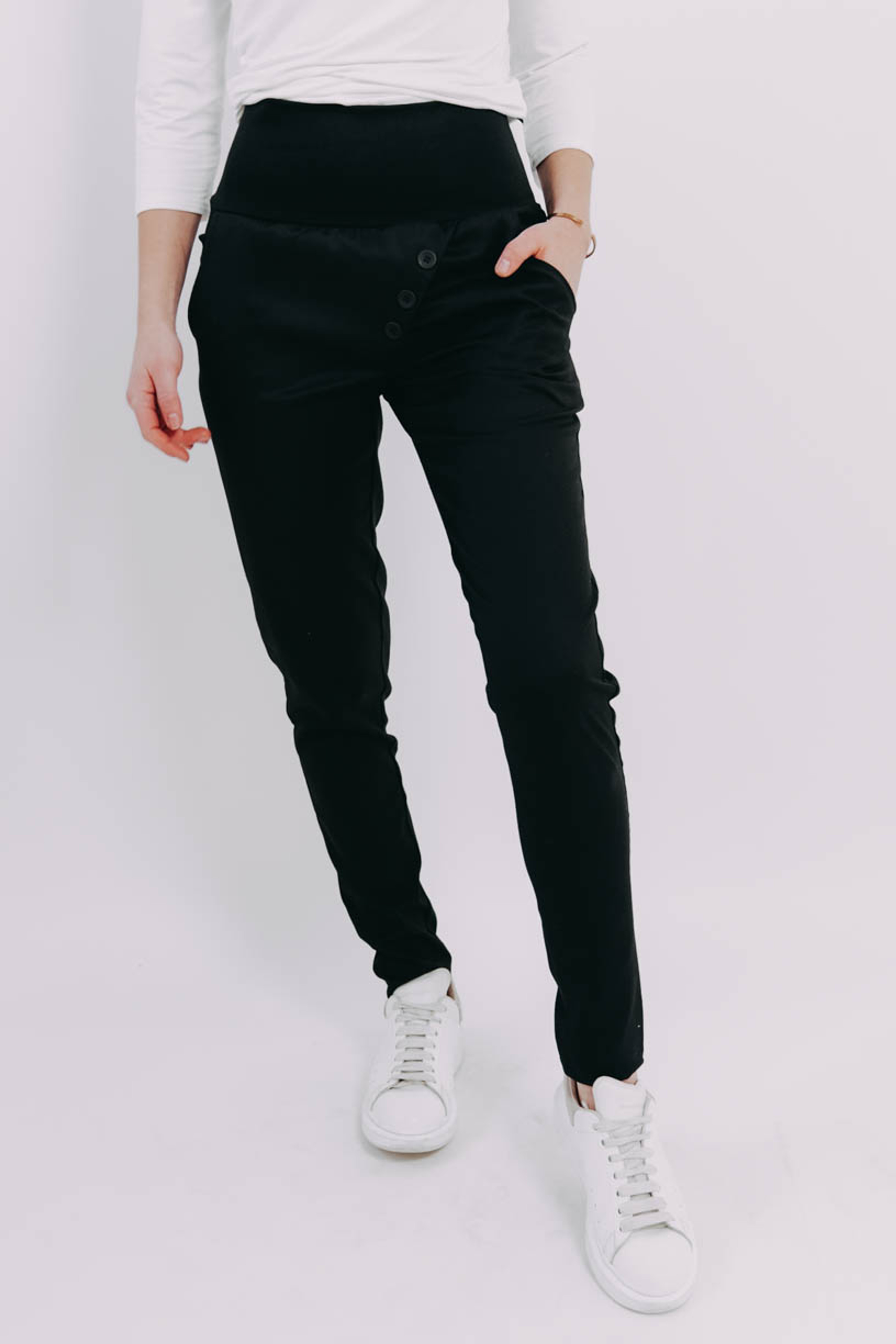 Kalhoty Reece High Black