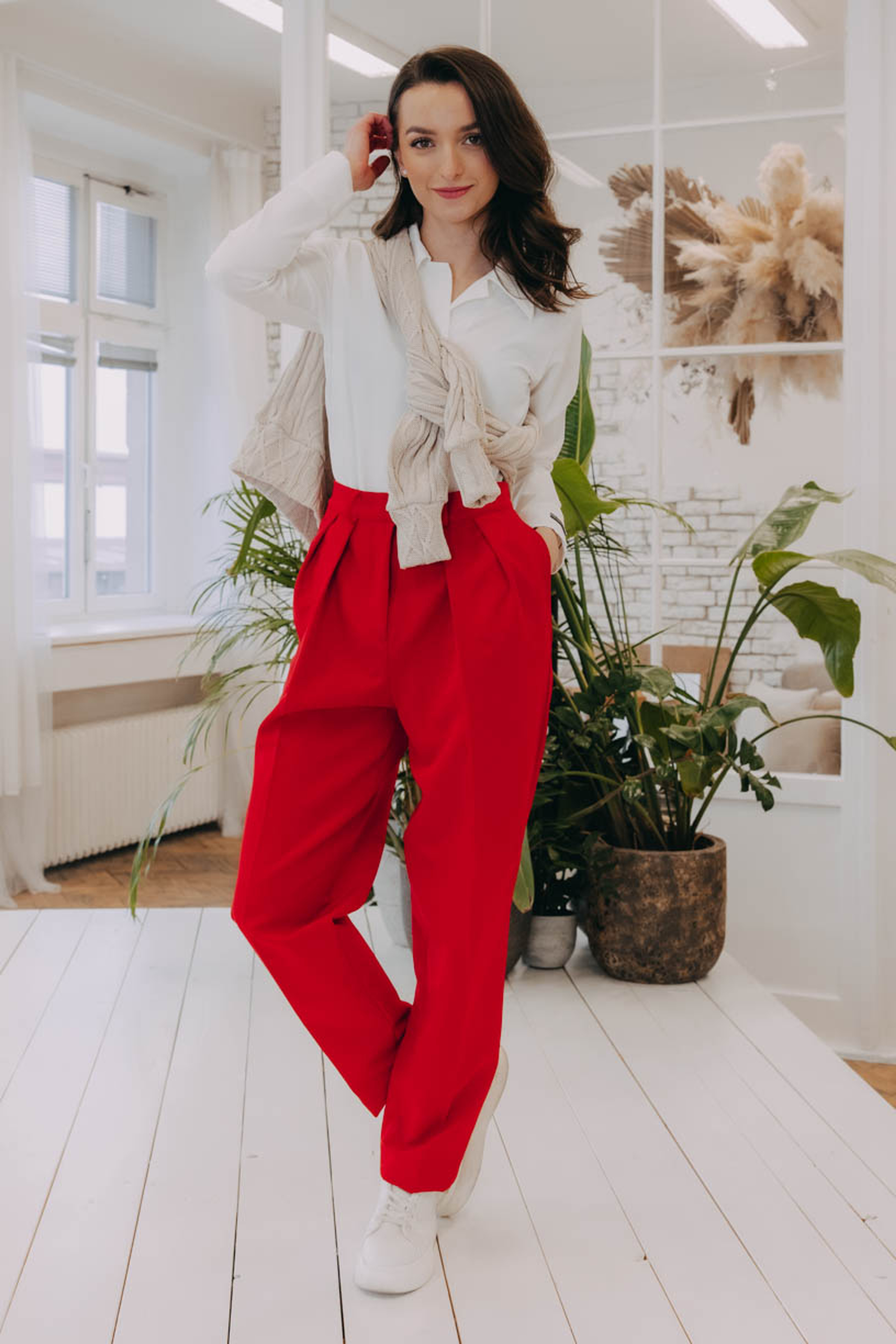 Kalhoty Sanyu Red