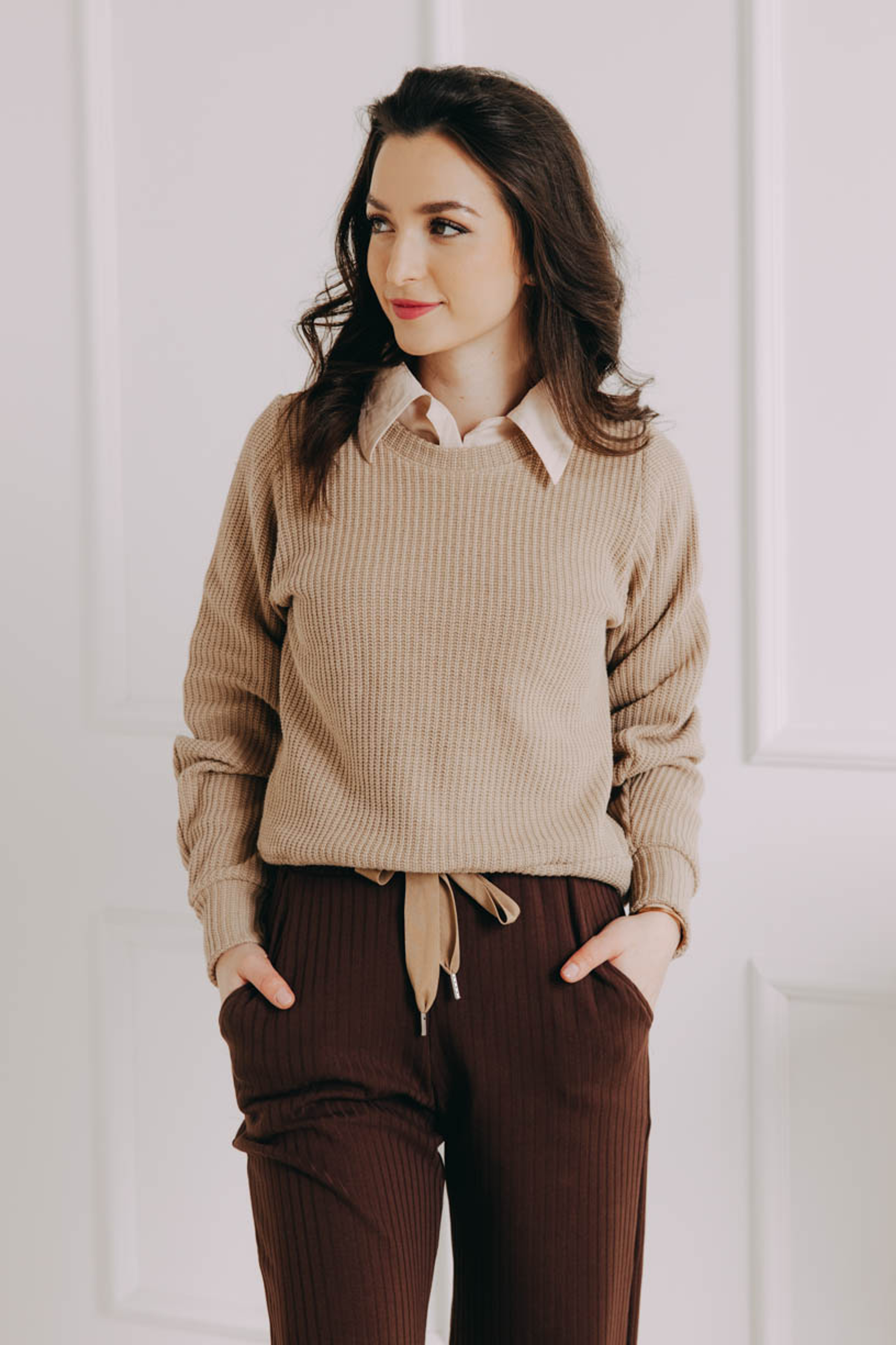 Svetr Dunia Beige