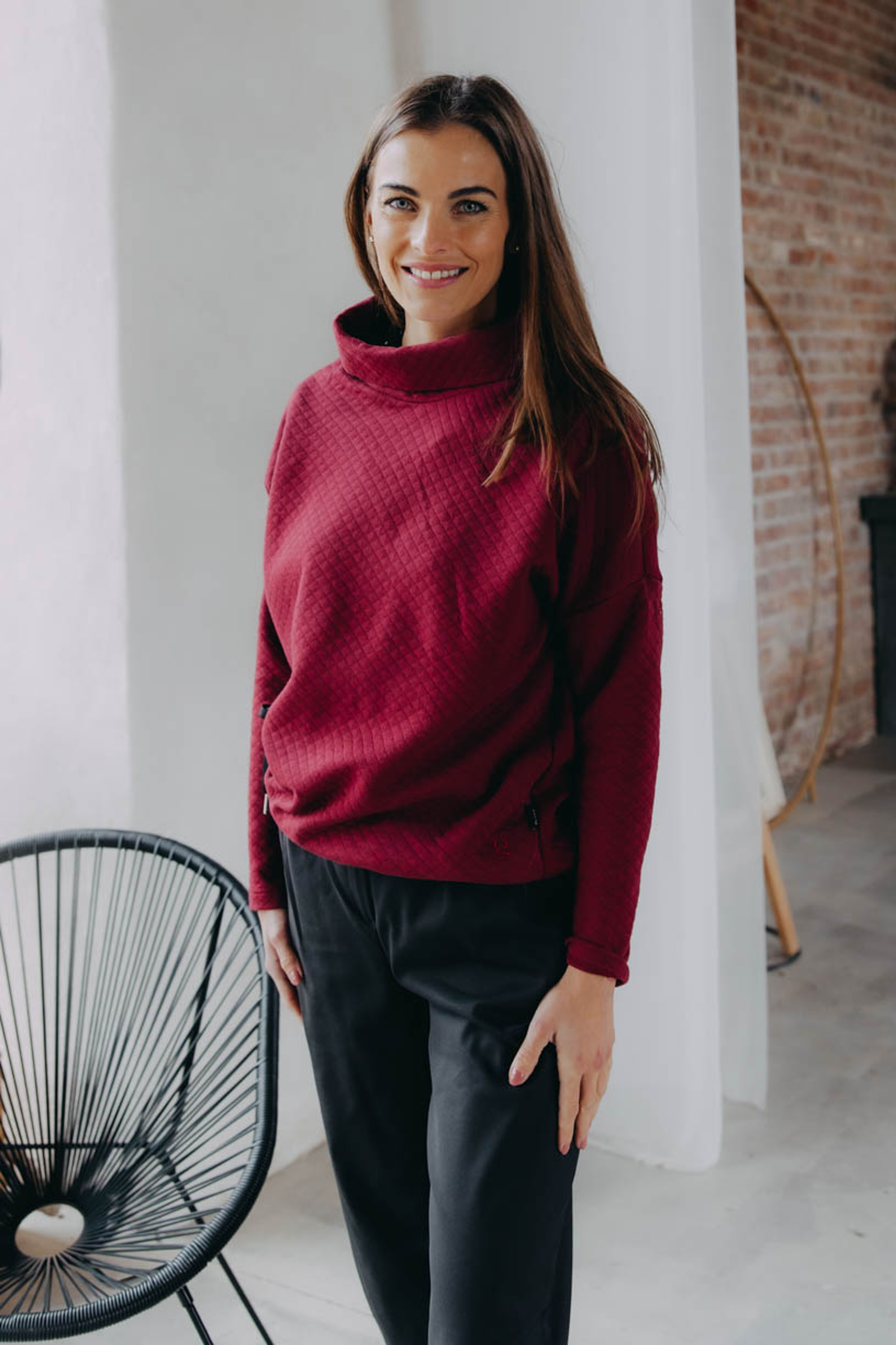 Mikina Leva Bordo