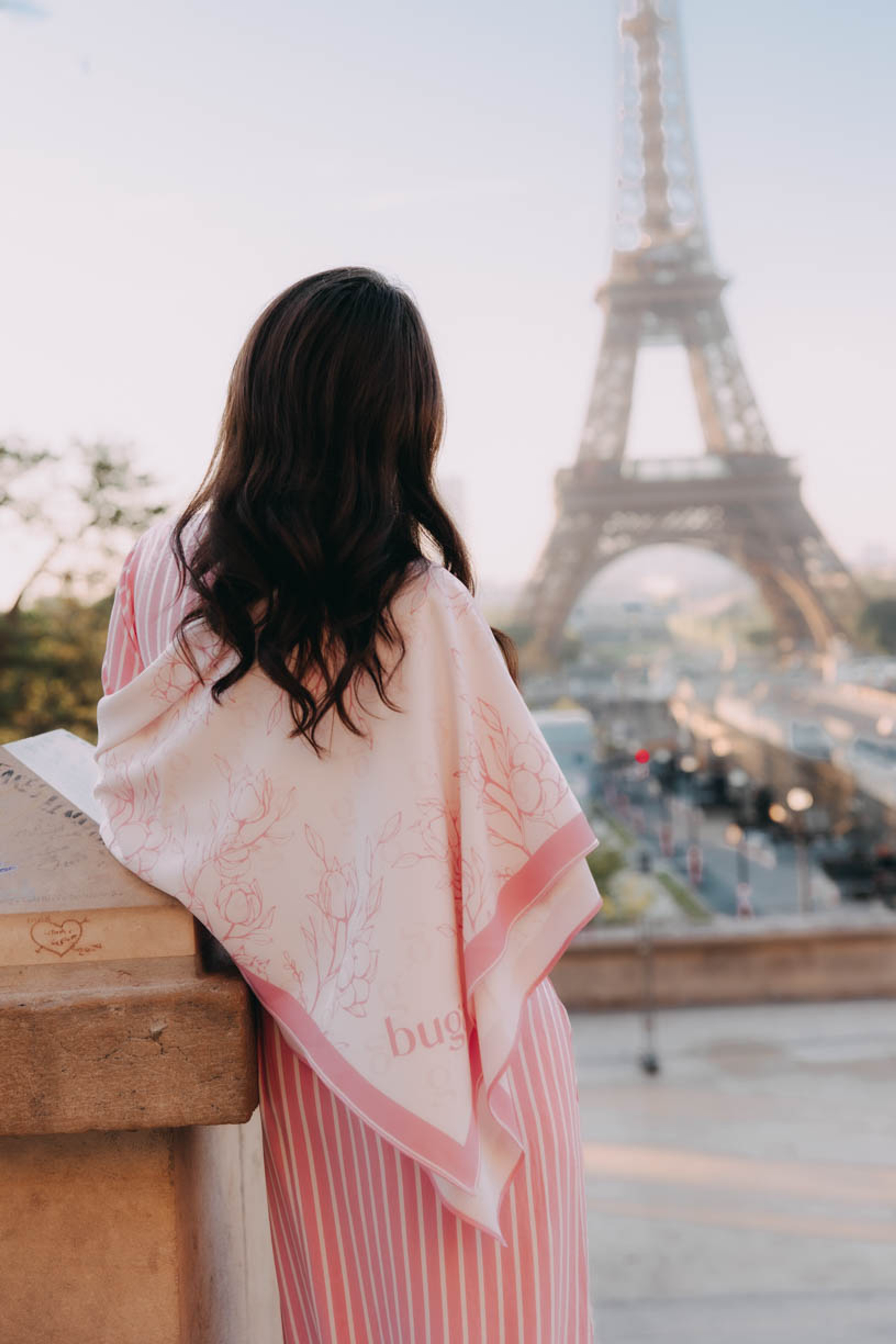 Šátek Pink Paris