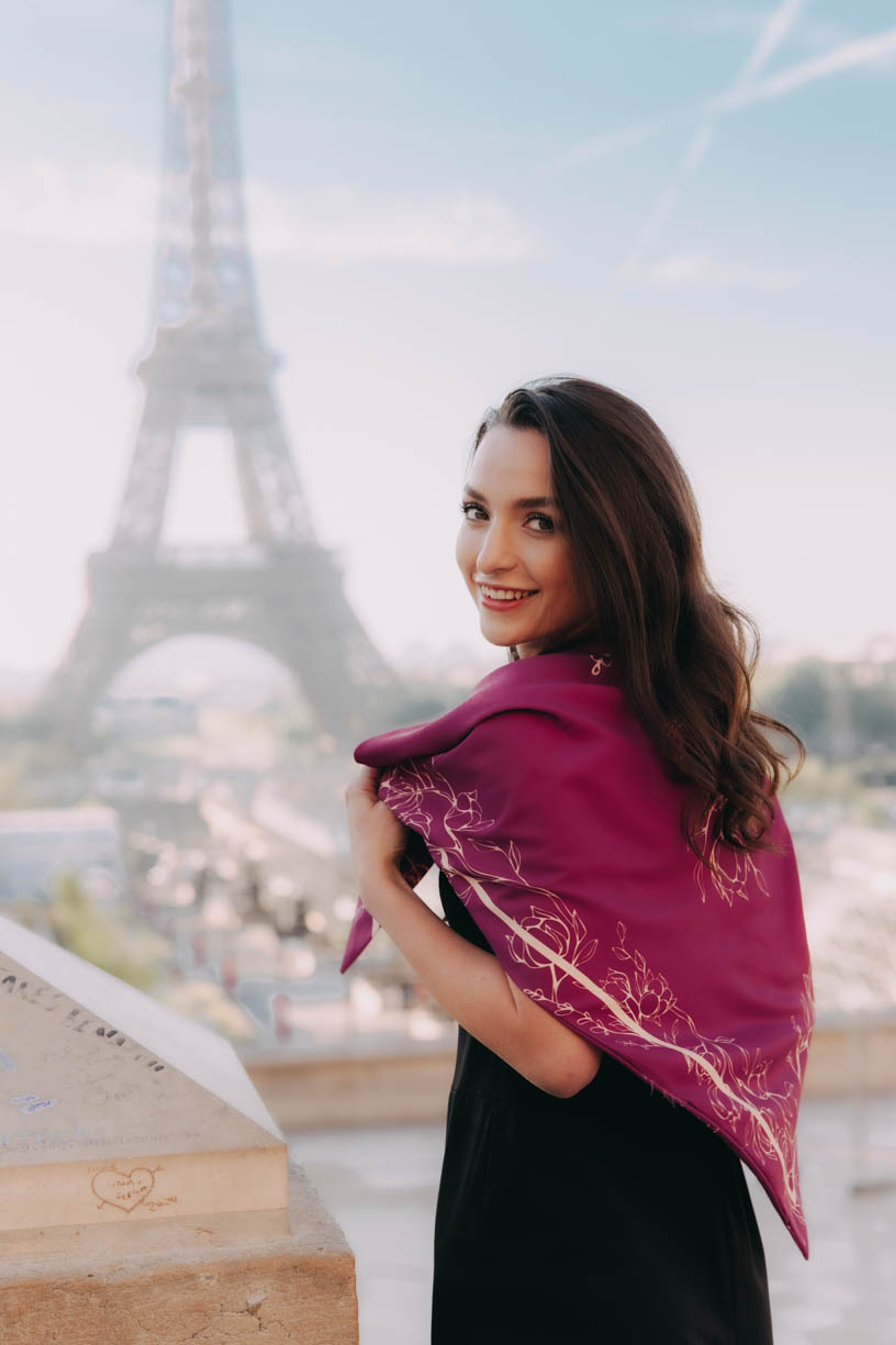 Šátek Purple Paris