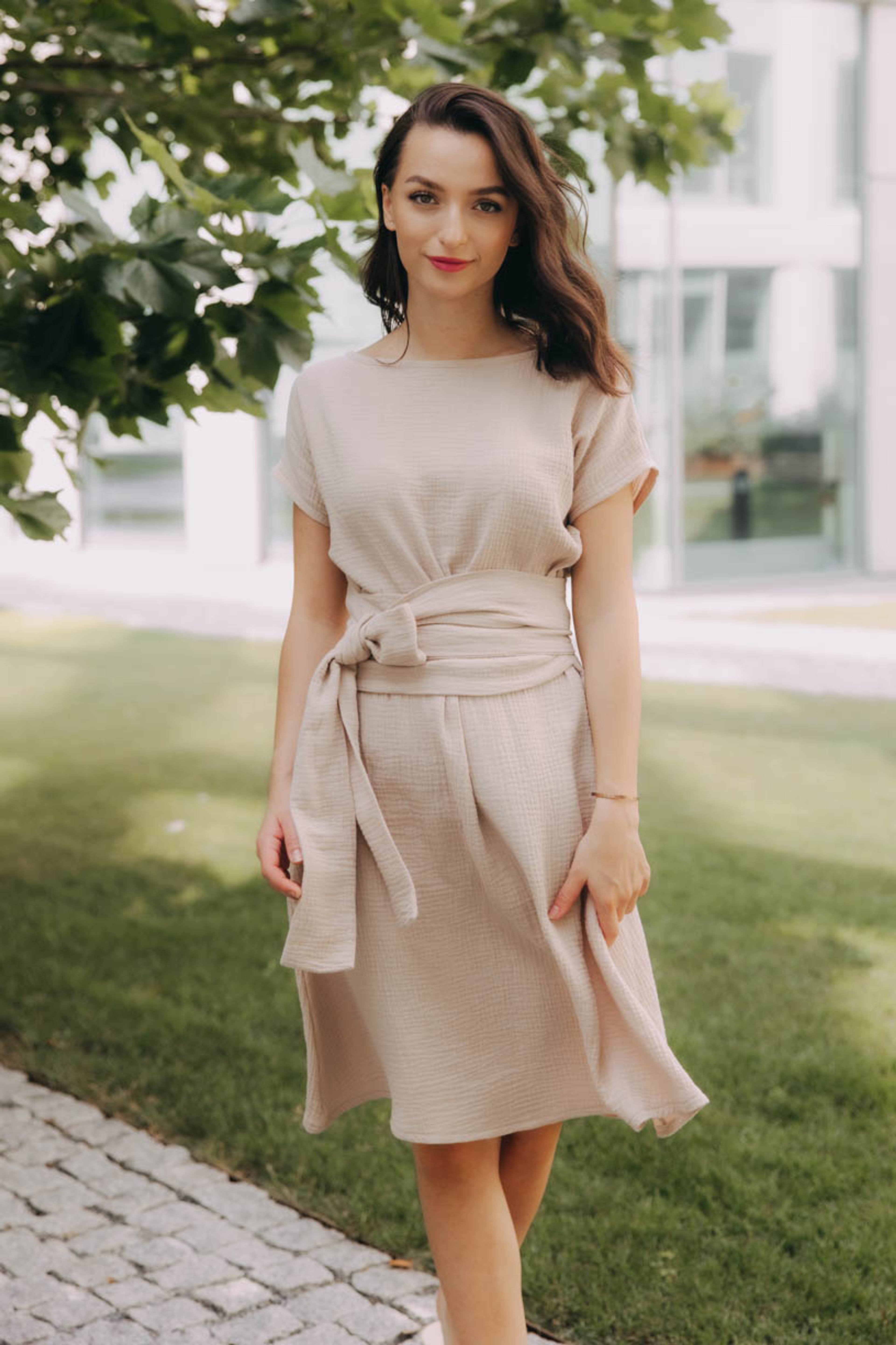 Šaty Mena Mousseline Nude