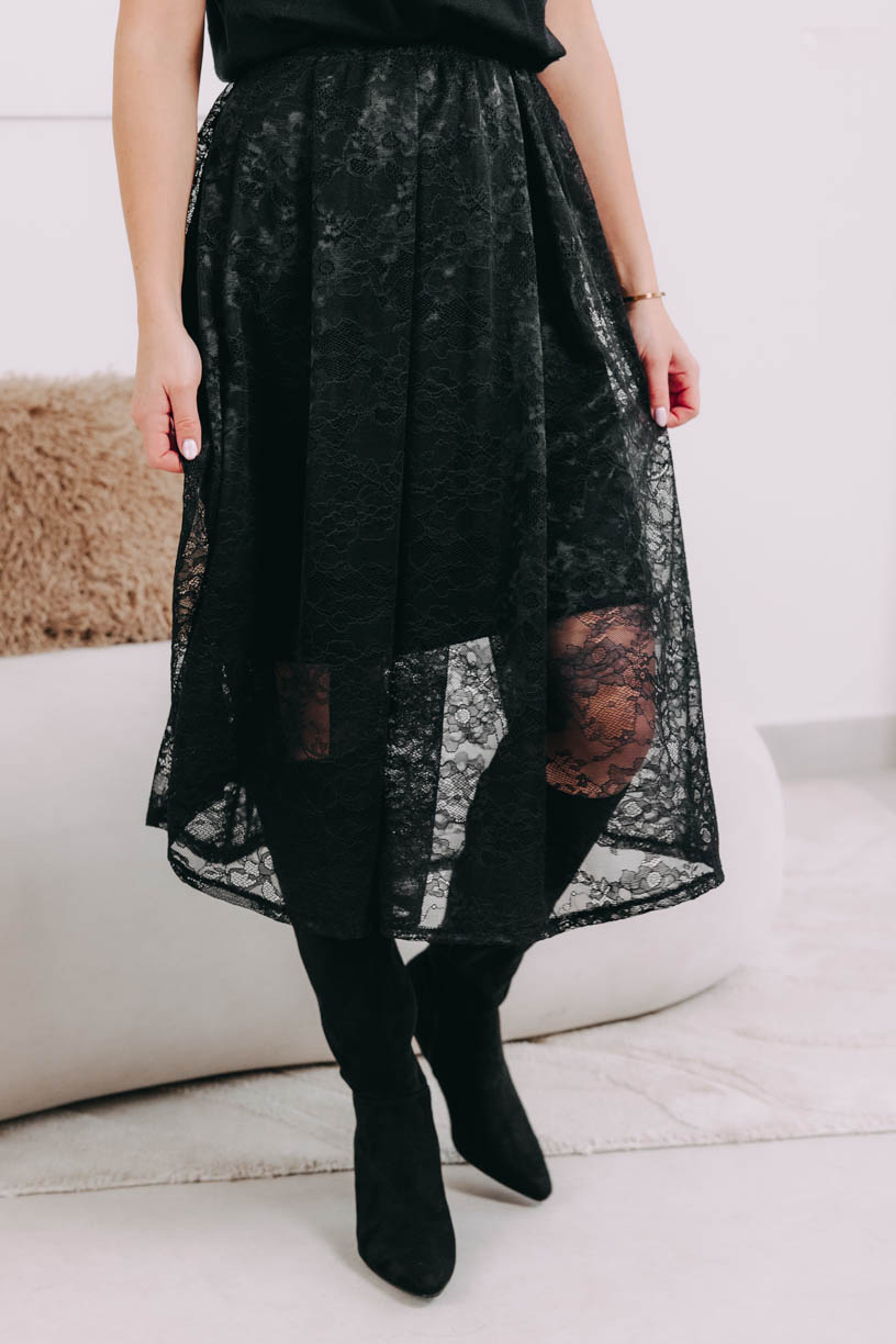 Sukně Zoraya Black Flo