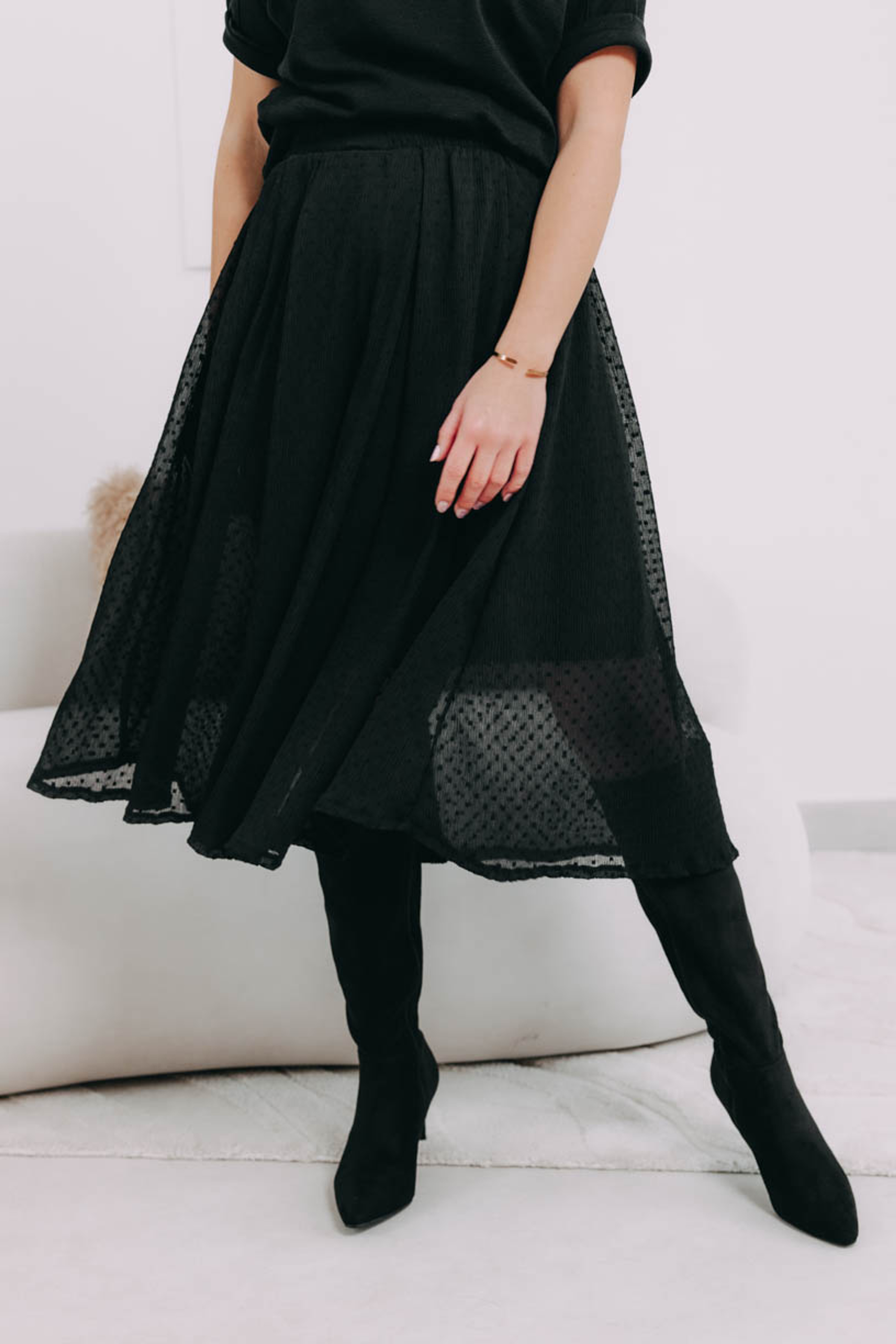Sukně Zoraya Black Dott
