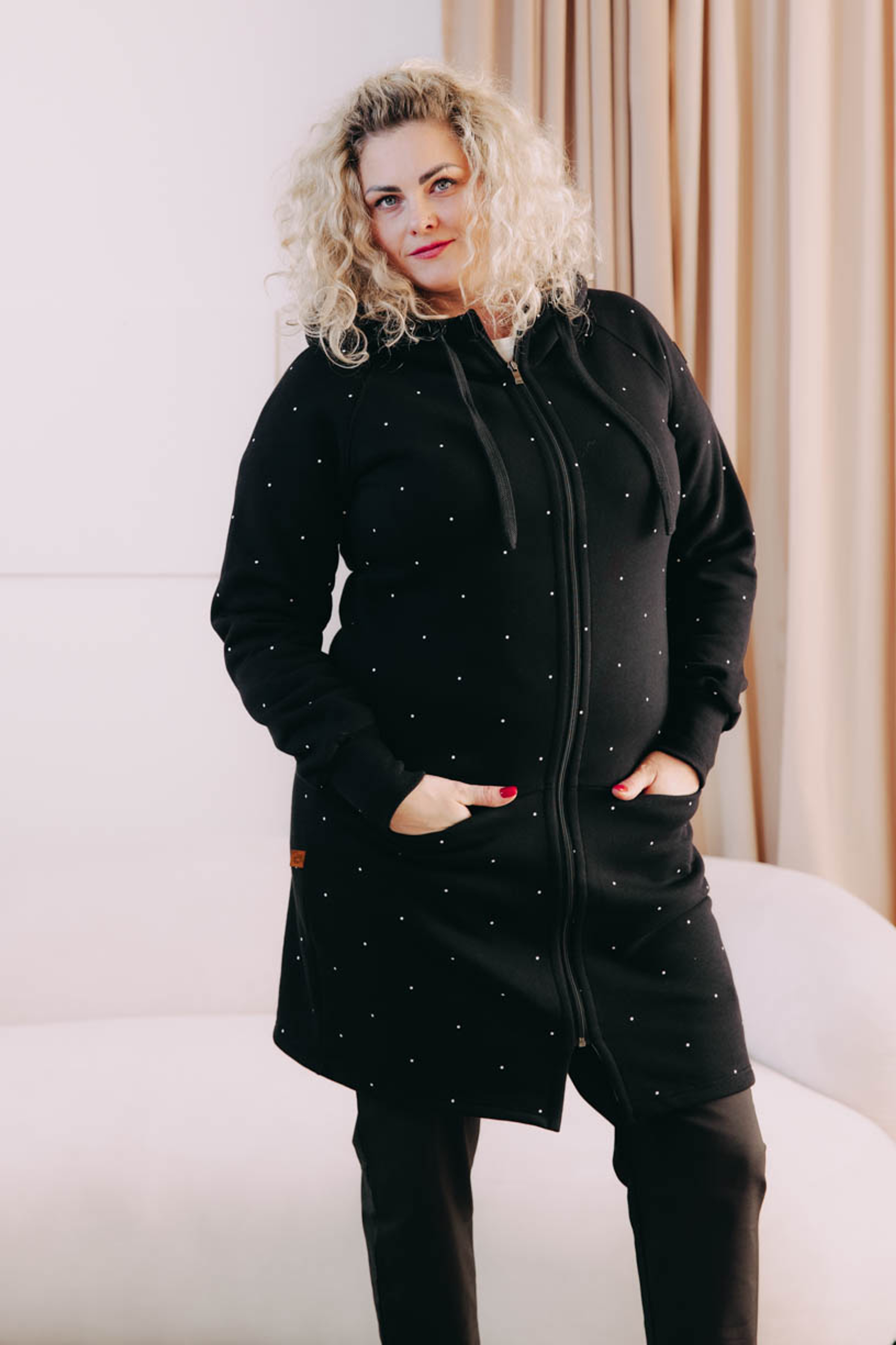 Kabátek Lerato Black Dott Plus