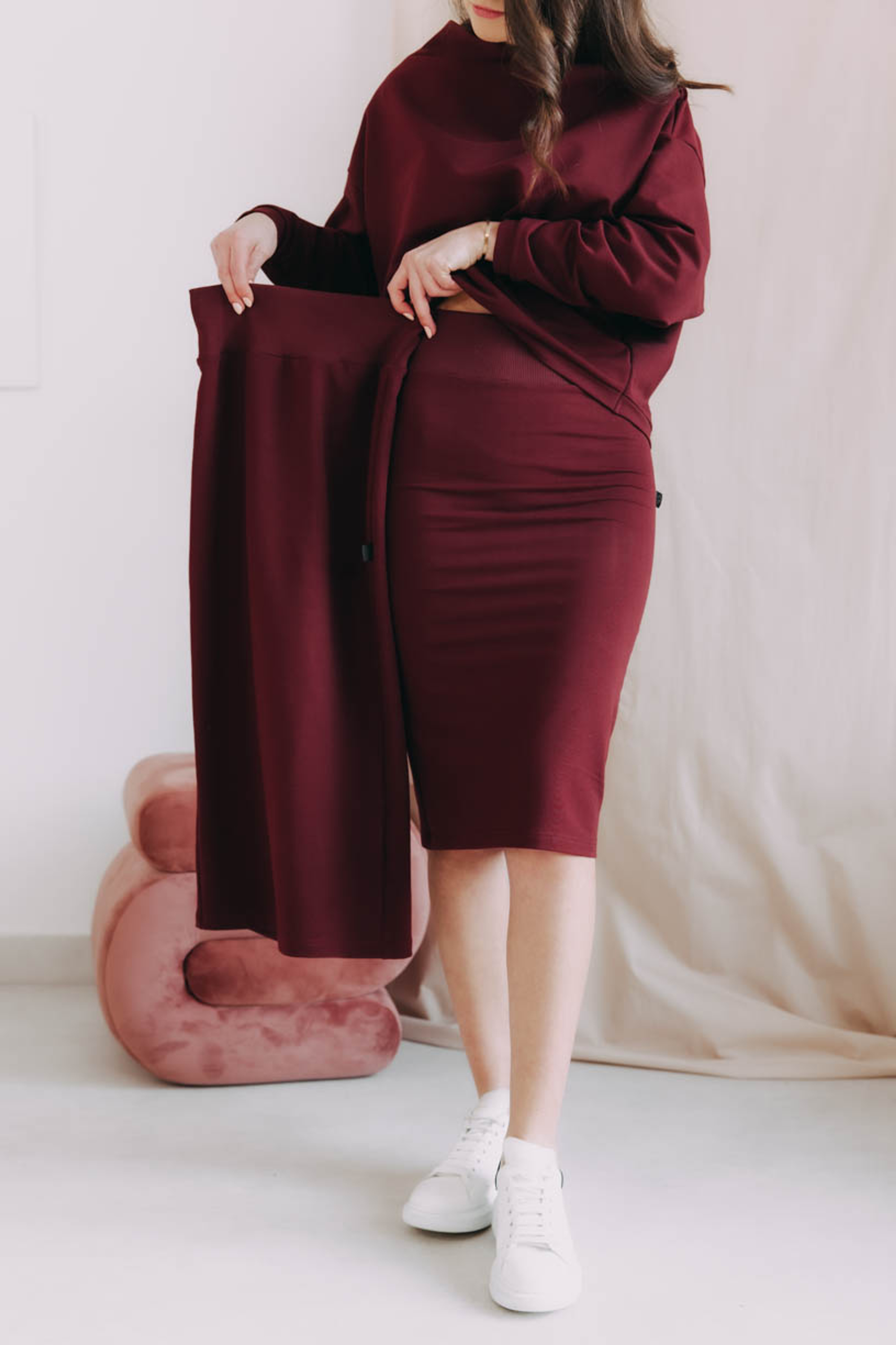 Sukně Amara Short Bordo