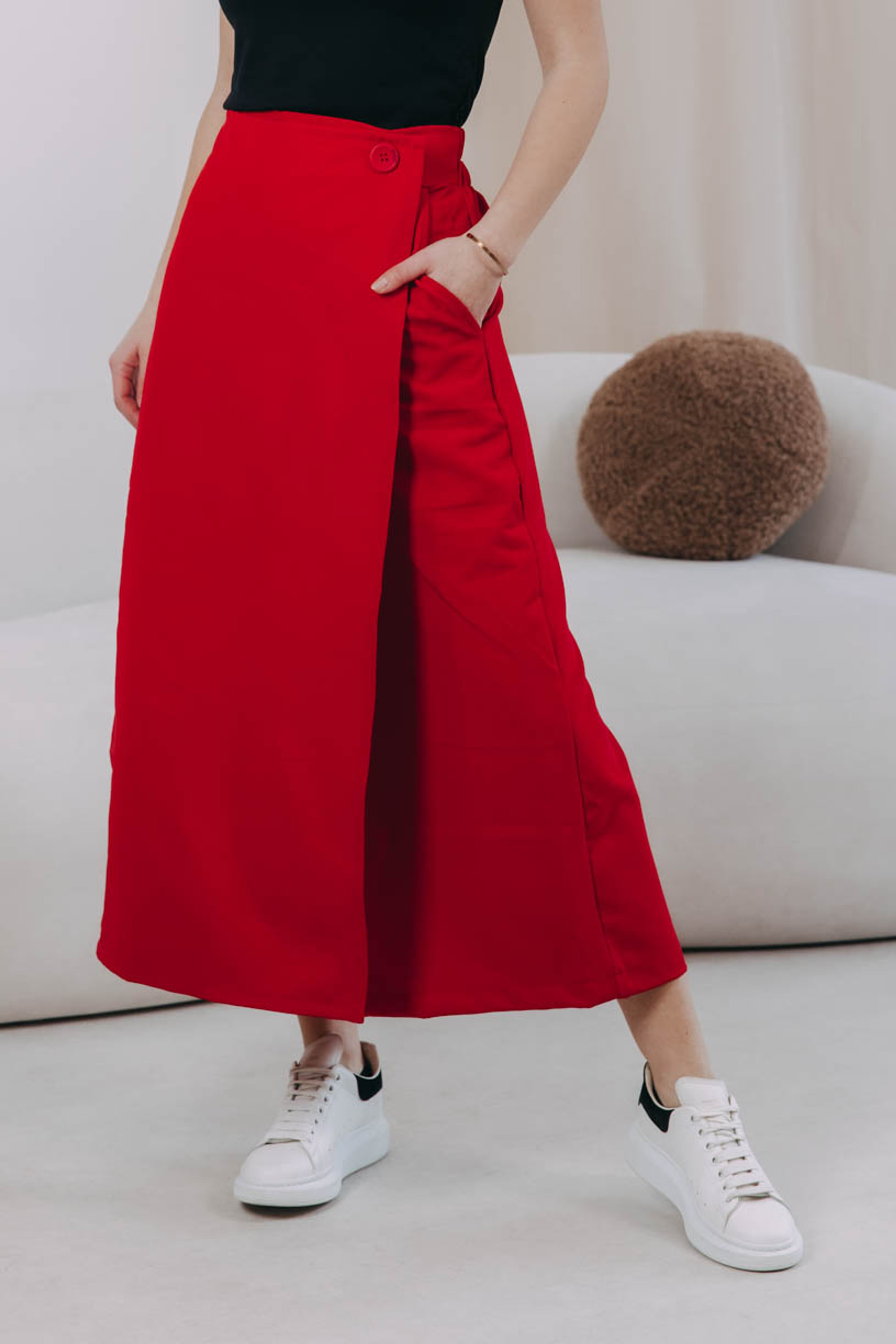Kalhotová Sukně Nakisai Red