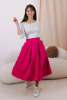Sukně Malkia Midi Hot Pink