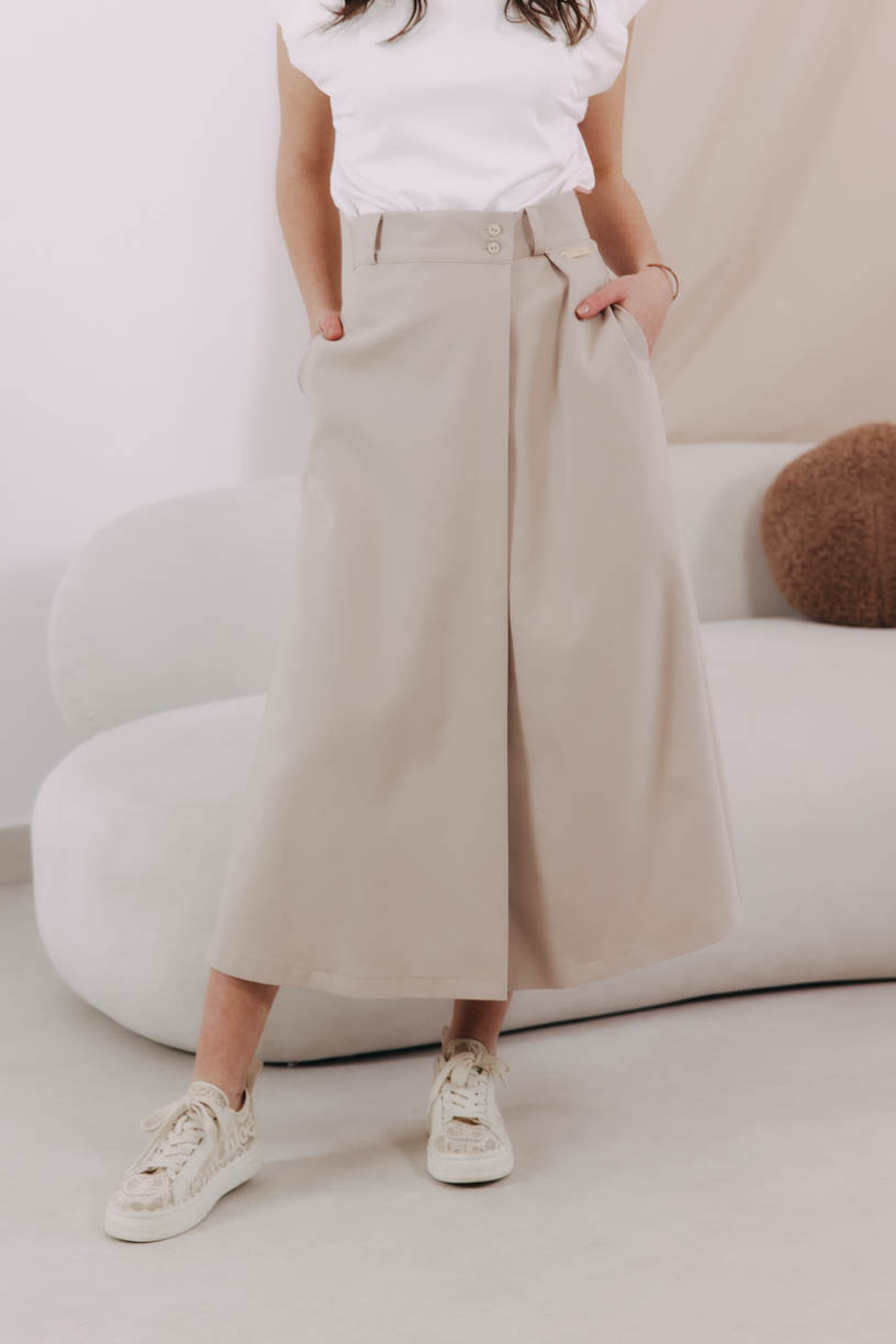 Sukně Luo Beige
