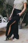 Kalhoty Sayari Black Pure