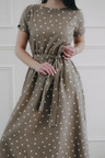 Šaty Boho Brown Dott