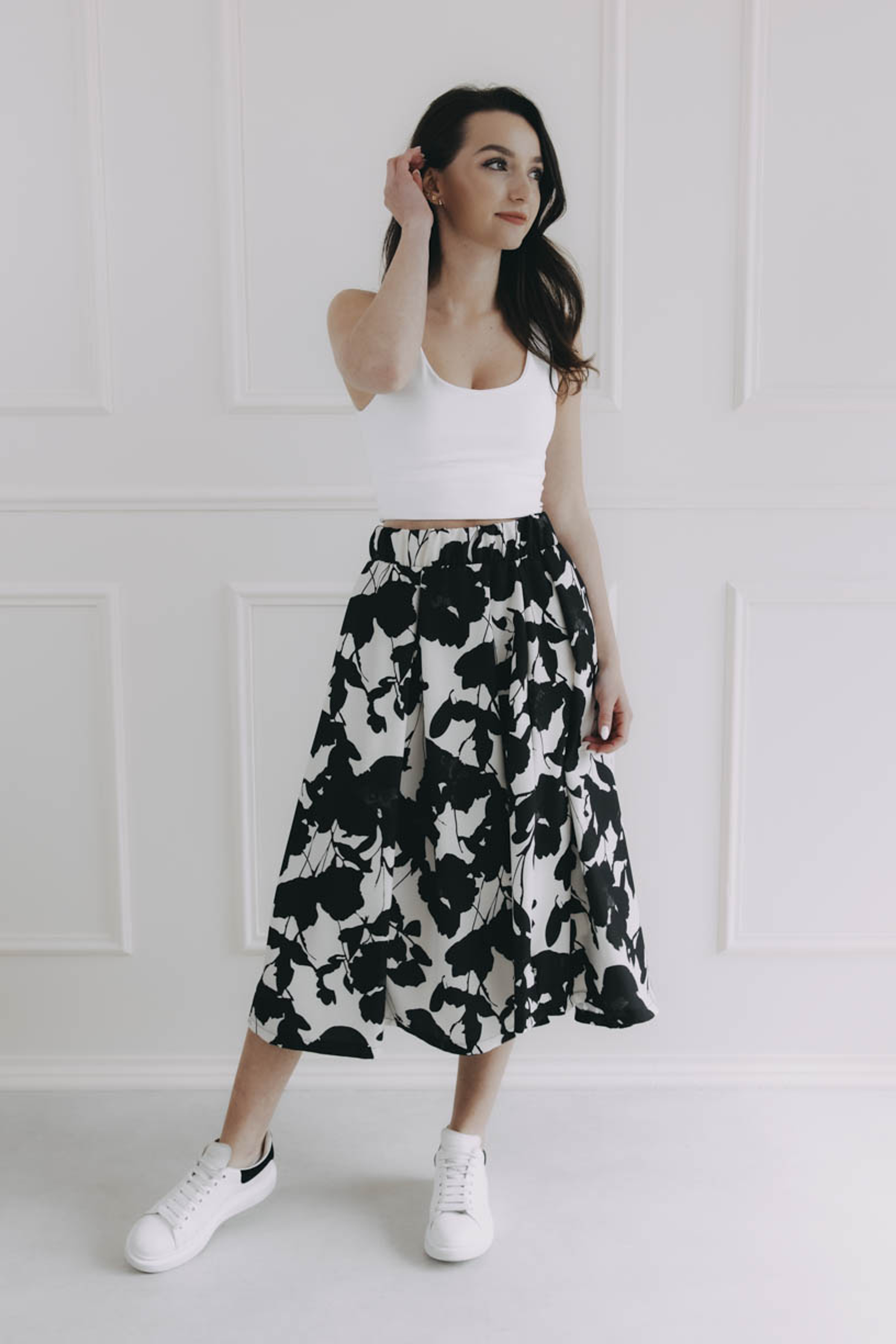 Sukně Malkia Summer Midi Black Flo