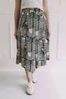 Sukně Malkia Summer Midi Beige Abstract
