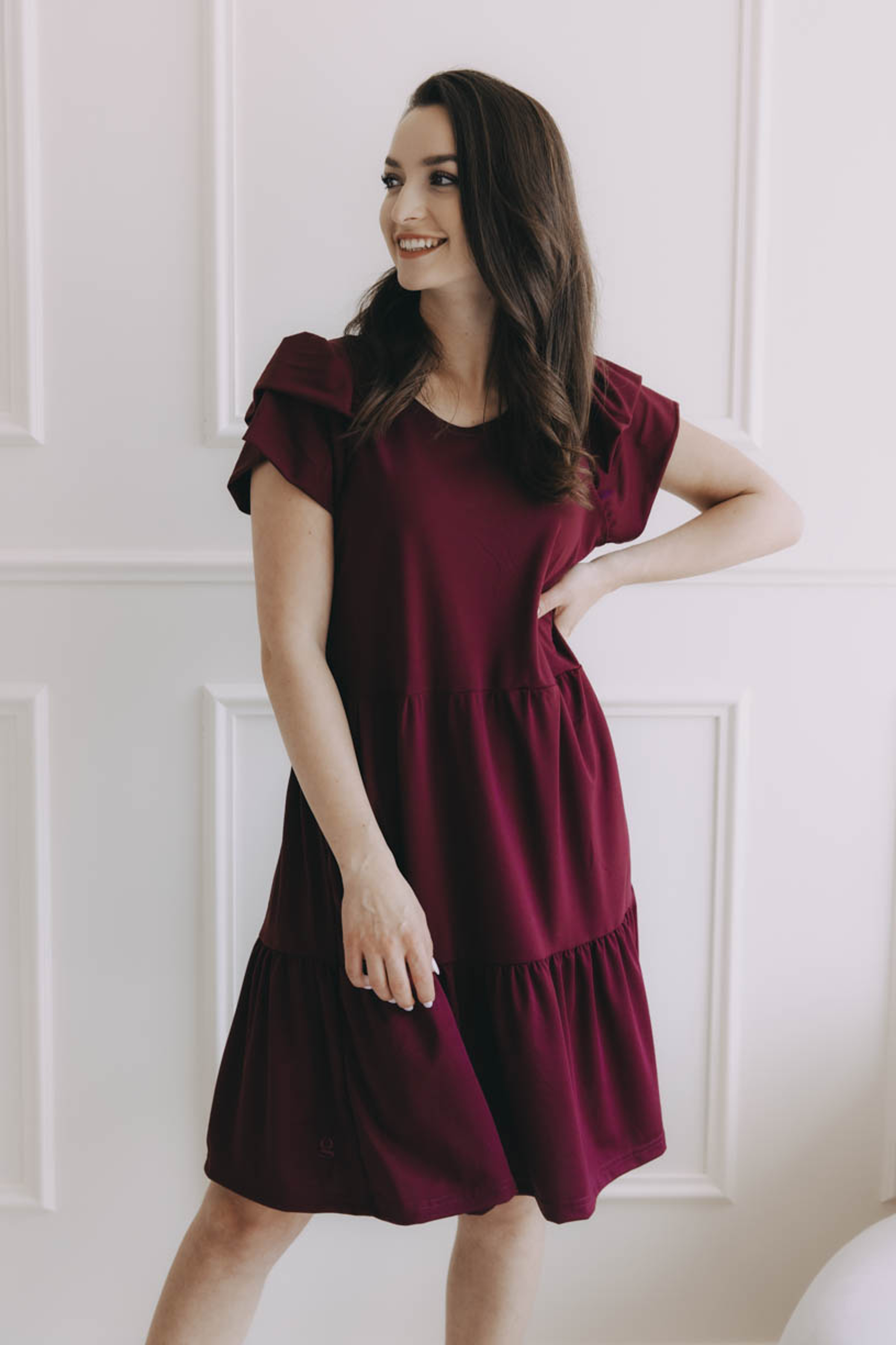 Šaty Esme Bordo