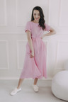 Šaty Boho Mousseline Sweet Pink