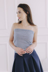 Top Ifeoma Navy Stripe