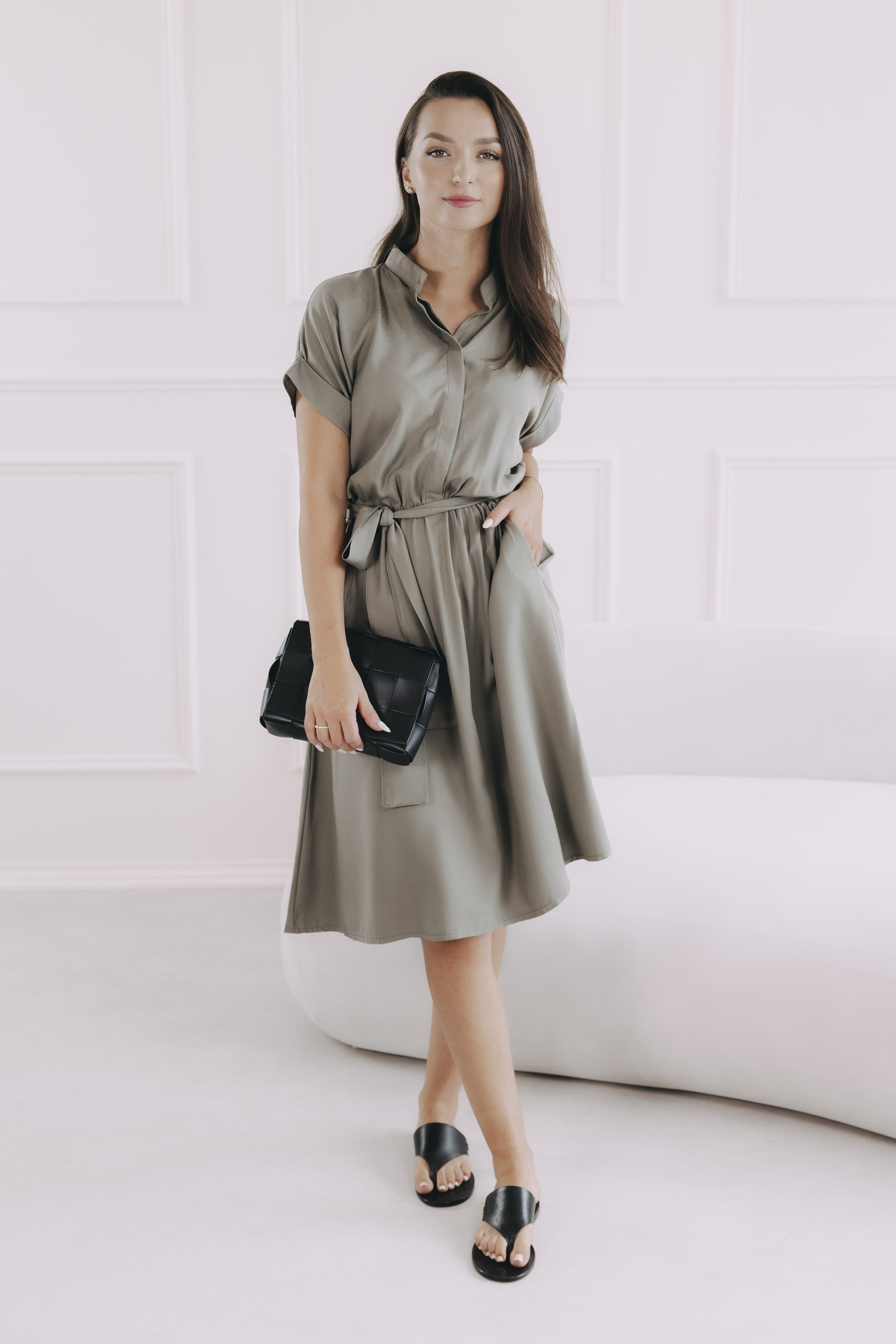 Šaty Yenge Short Khaki