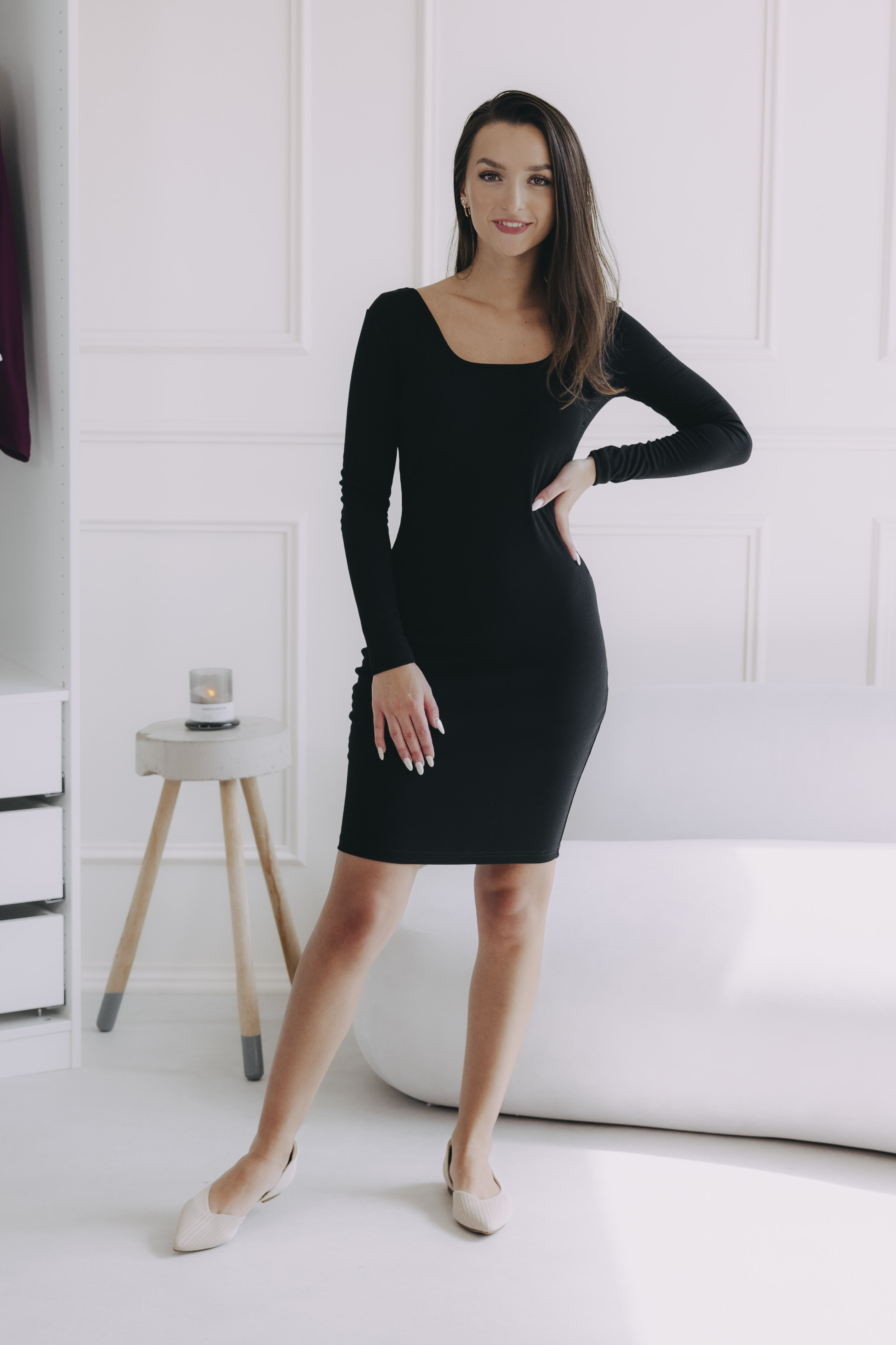 Šaty Asani Short Black