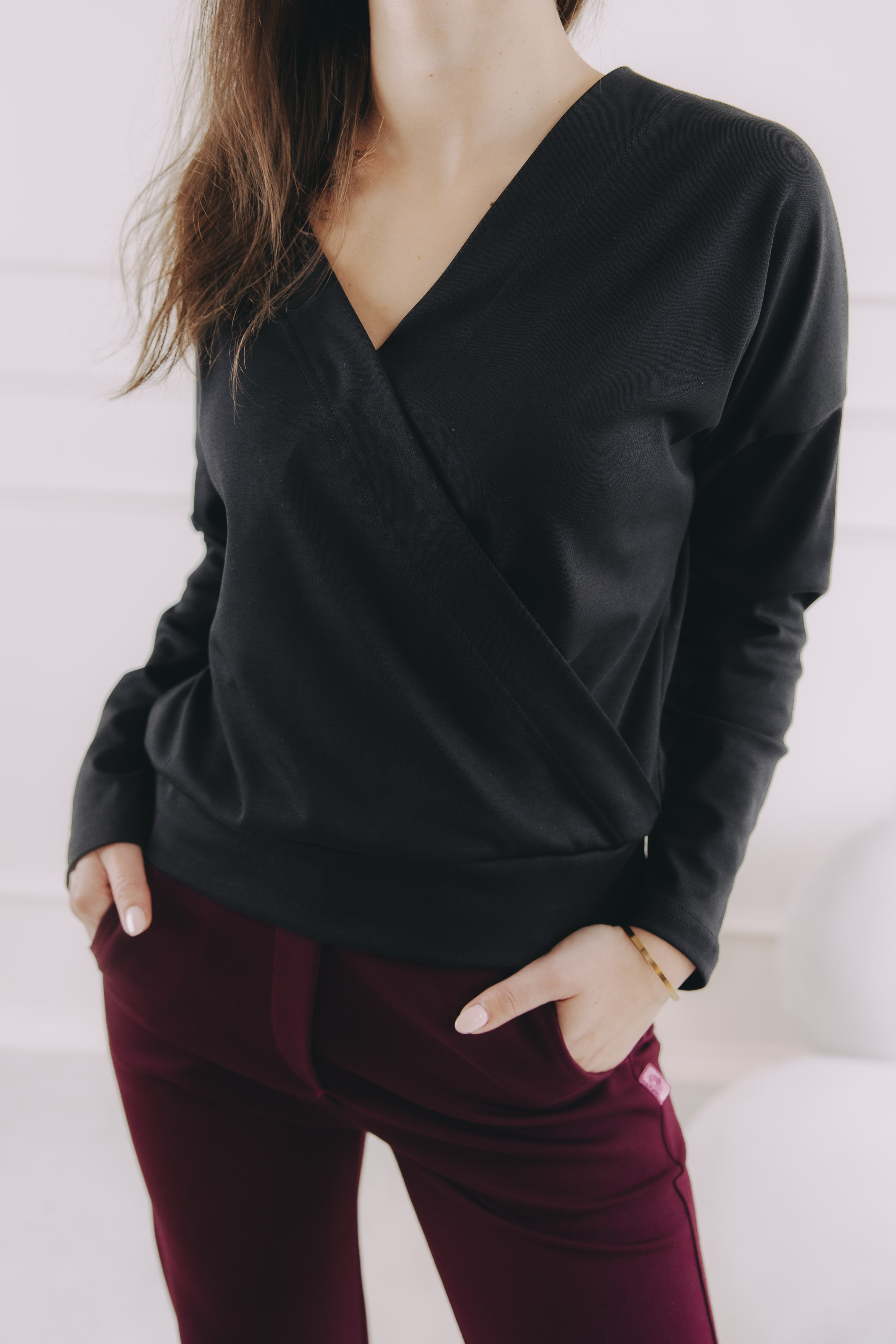 Tričko Bakari Long Black