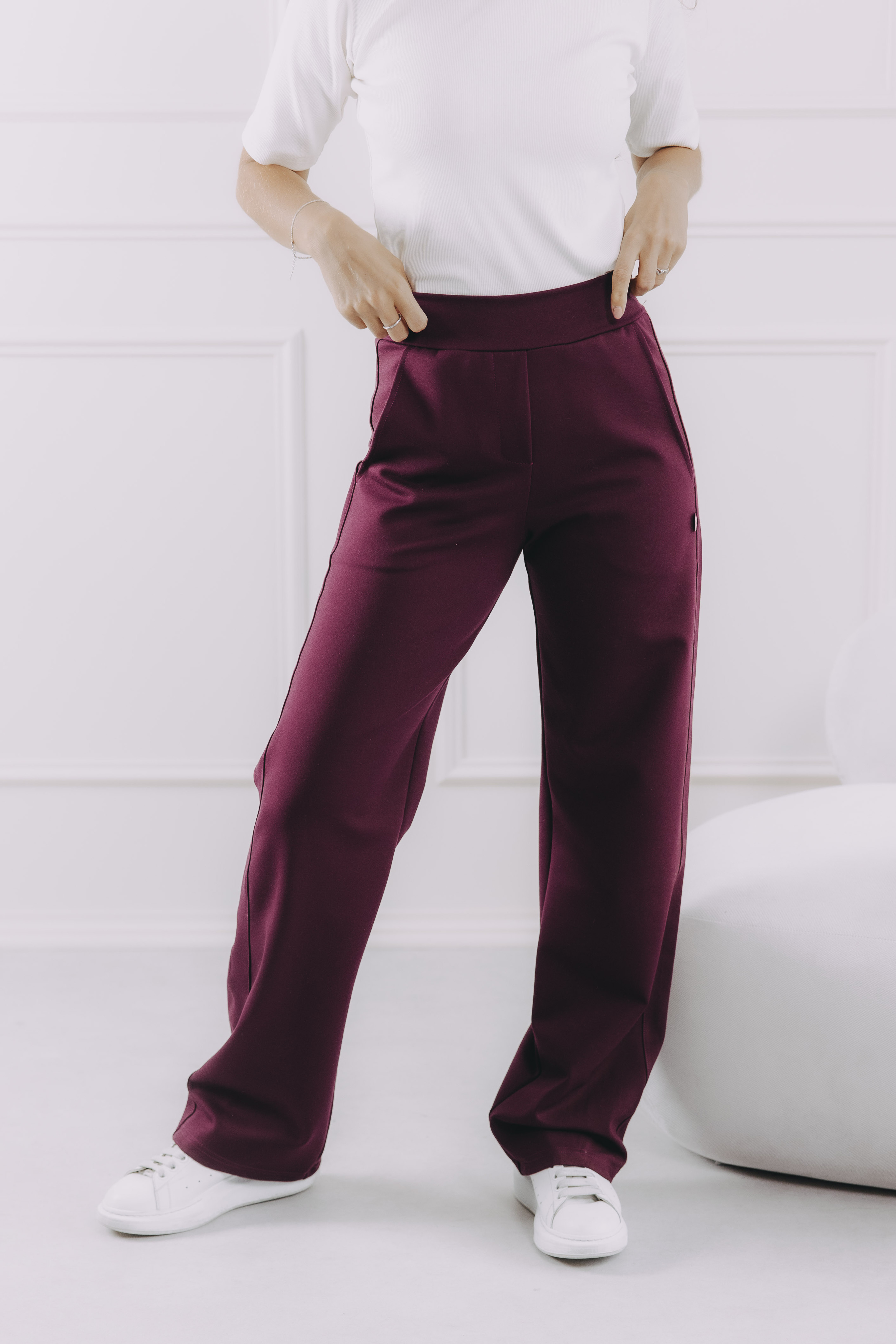 Kalhoty Zen Bordo